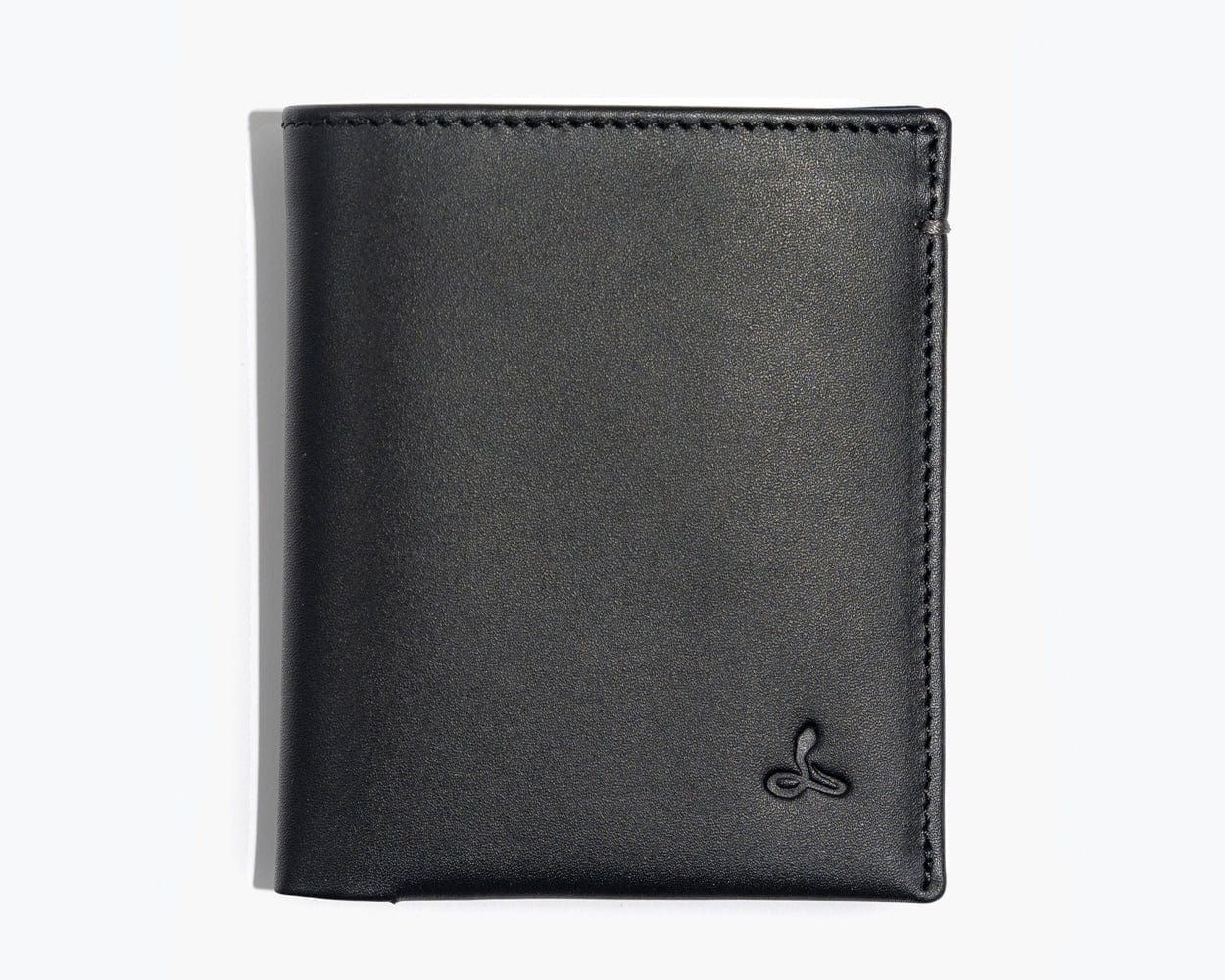 LEATHER BIFOLD WALLET - THE ESSENTIAL COLLECTION Black/Grey - Snakehive UK