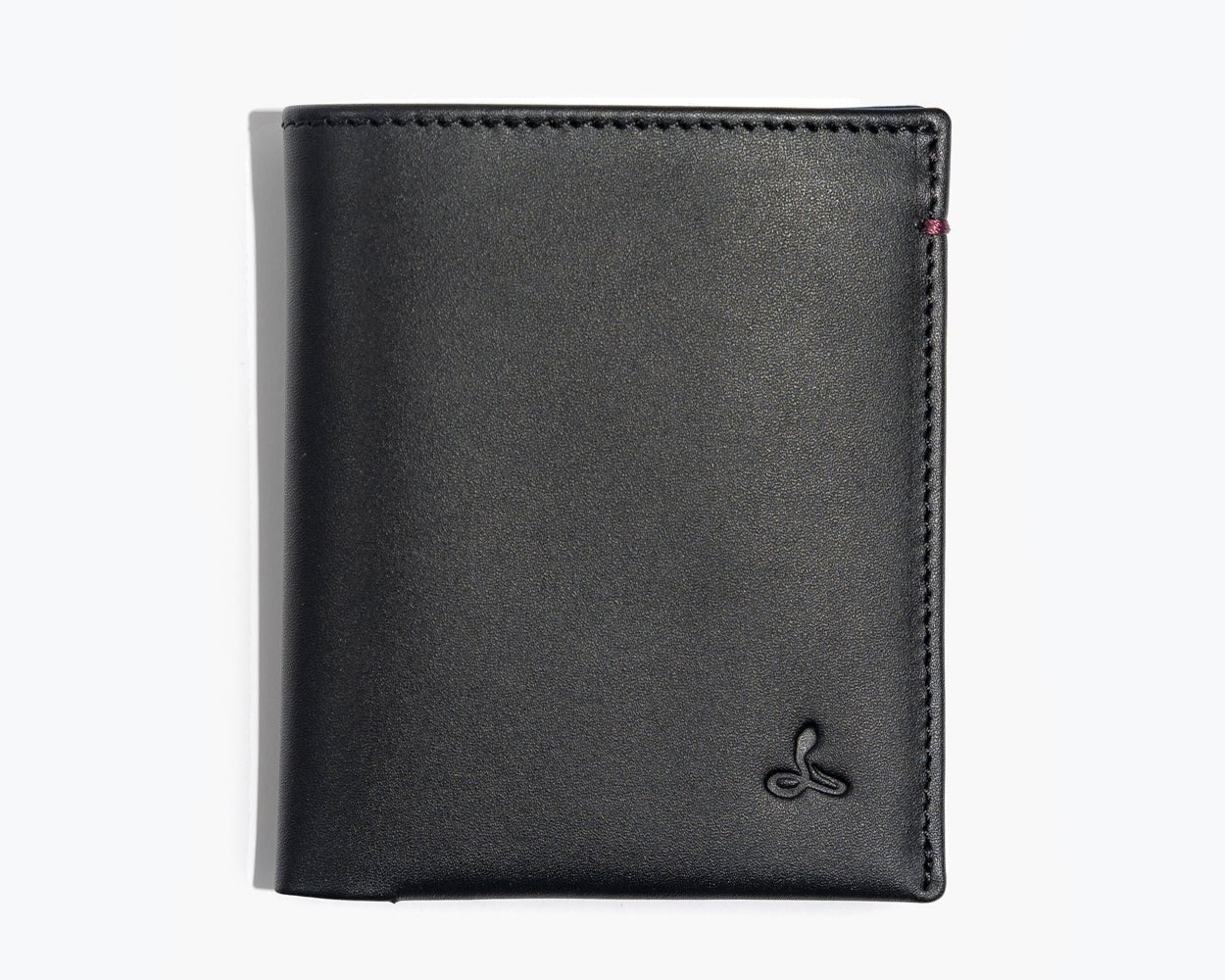 LEATHER BIFOLD WALLET - THE ESSENTIAL COLLECTION Black/Plum - Snakehive UK