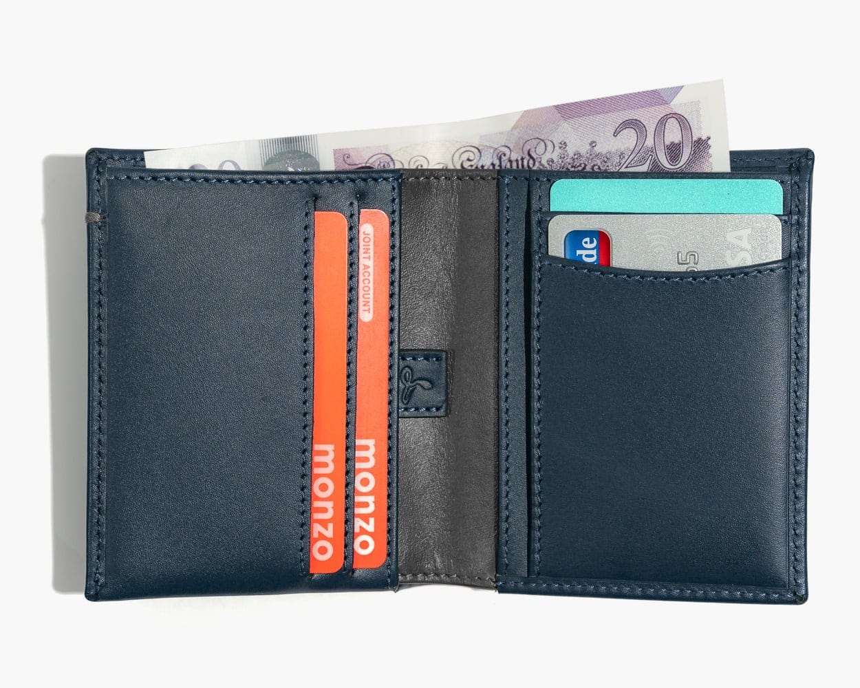 LEATHER BIFOLD WALLET - THE ESSENTIAL COLLECTION Cognac - Snakehive UK