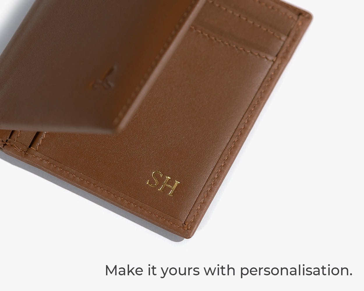 LEATHER BIFOLD WALLET - THE ESSENTIAL COLLECTION Cognac - Snakehive UK