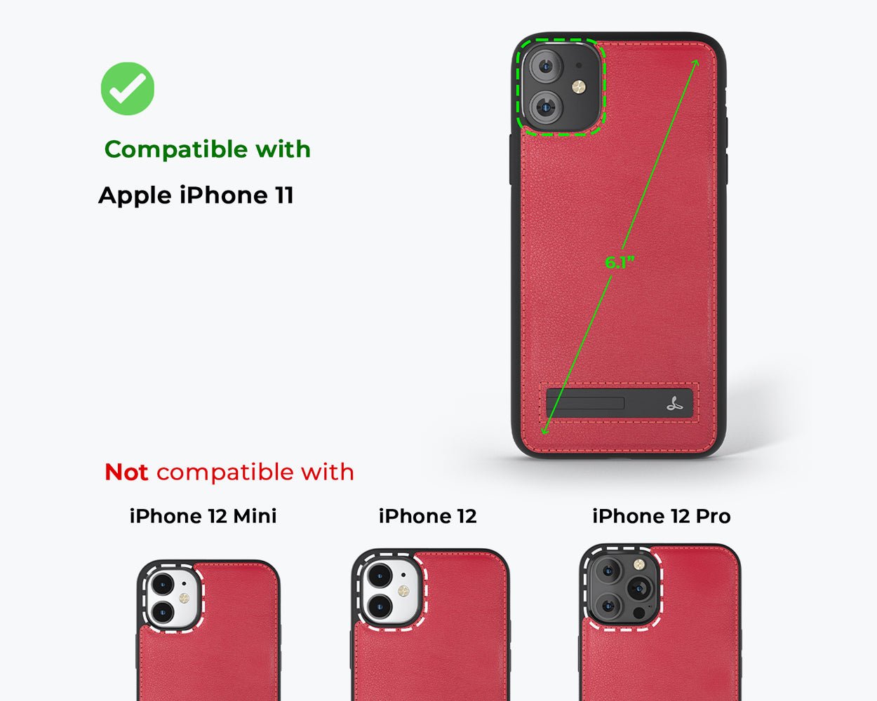 Metro Leather Case - Apple iPhone 11 / iPhone XR Pebble Grey Apple iPhone 11 - Snakehive UK