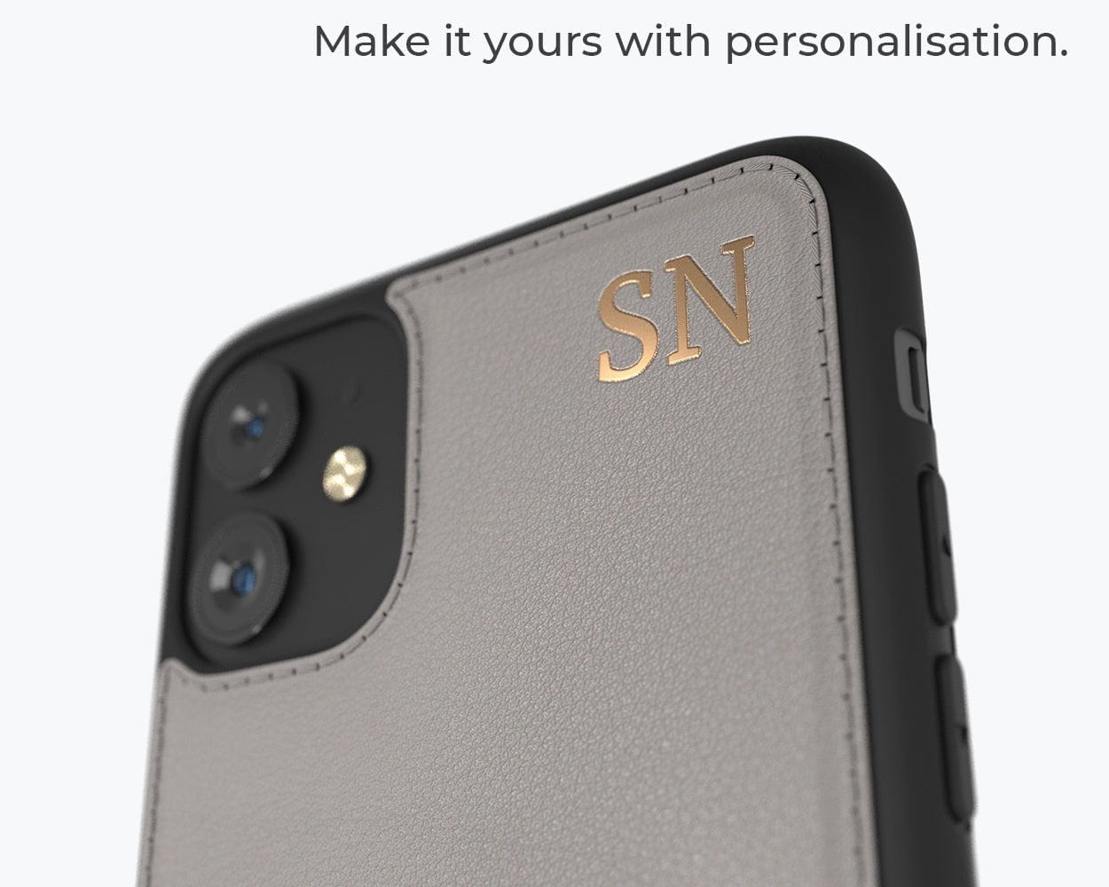 Metro Leather Case - Apple iPhone 11 / iPhone XR Pebble Grey Apple iPhone 11 - Snakehive UK