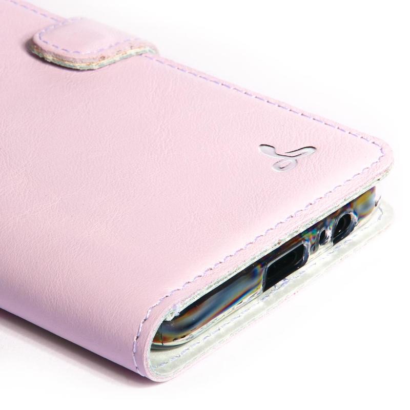Pastel Leather Wallet - Samsung Galaxy A8 Plus (2018) Blush Samsung Galaxy A8Plus (2018) - Snakehive UK
