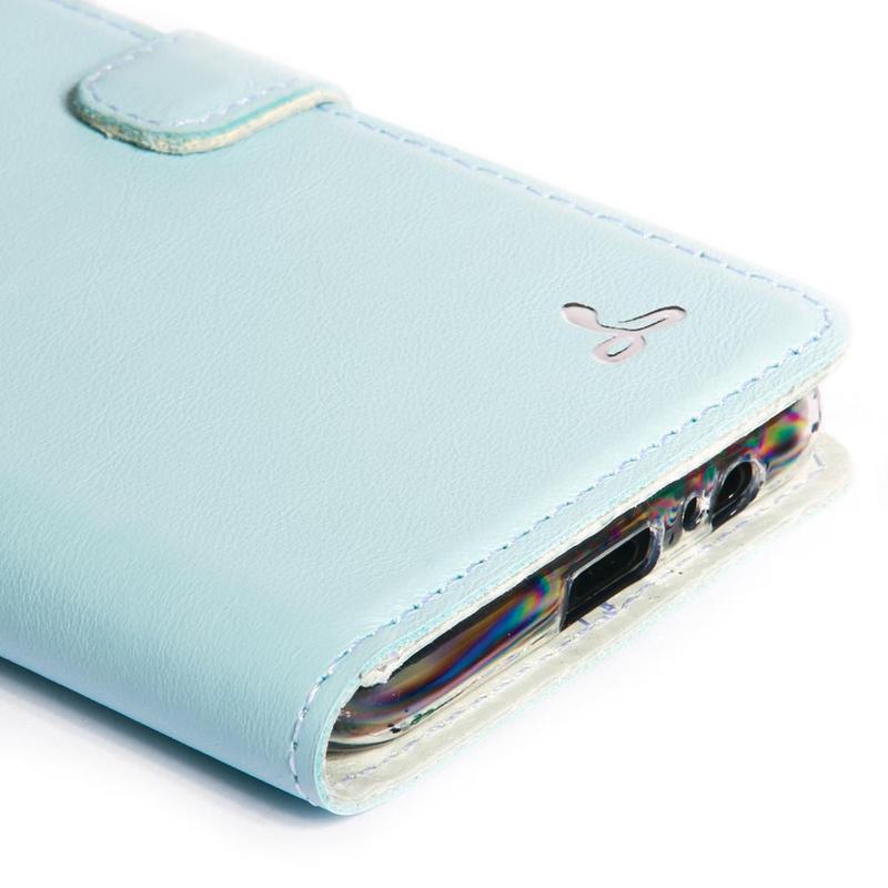 Pastel Leather Wallet - Samsung Galaxy A8 Plus (2018) Blush Samsung Galaxy A8Plus (2018) - Snakehive UK