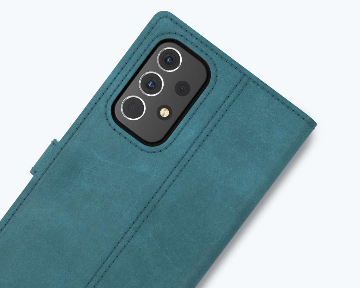 Samsung Galaxy A53 - Vintage Leather Wallet Teal Samsung Galaxy A53 - Snakehive UK