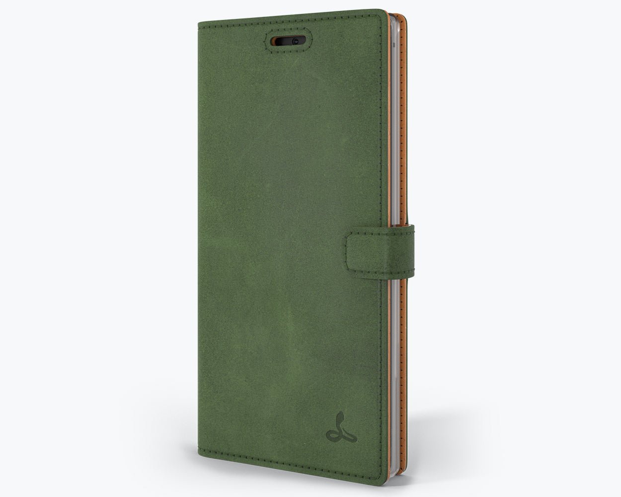 Samsung Galaxy Note 10 Plus - Vintage Leather Wallet (Almost Perfect) Bottle Green Samsung Galaxy Note 10 Plus - Snakehive UK