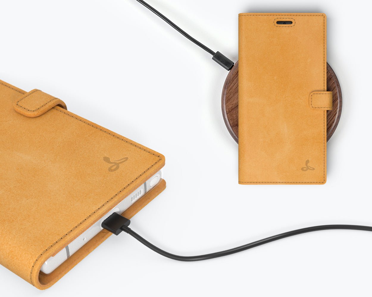 Samsung Galaxy Note 10 Plus - Vintage Leather Wallet (Almost Perfect) Honey Gold Samsung Galaxy Note 10 Plus - Snakehive UK