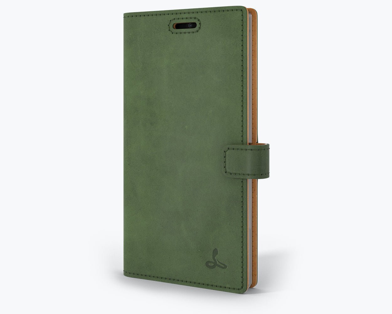 Samsung Galaxy Note 10 - Vintage Leather Wallet (Almost Perfect) Bottle Green Samsung Galaxy Note 10 - Snakehive UK