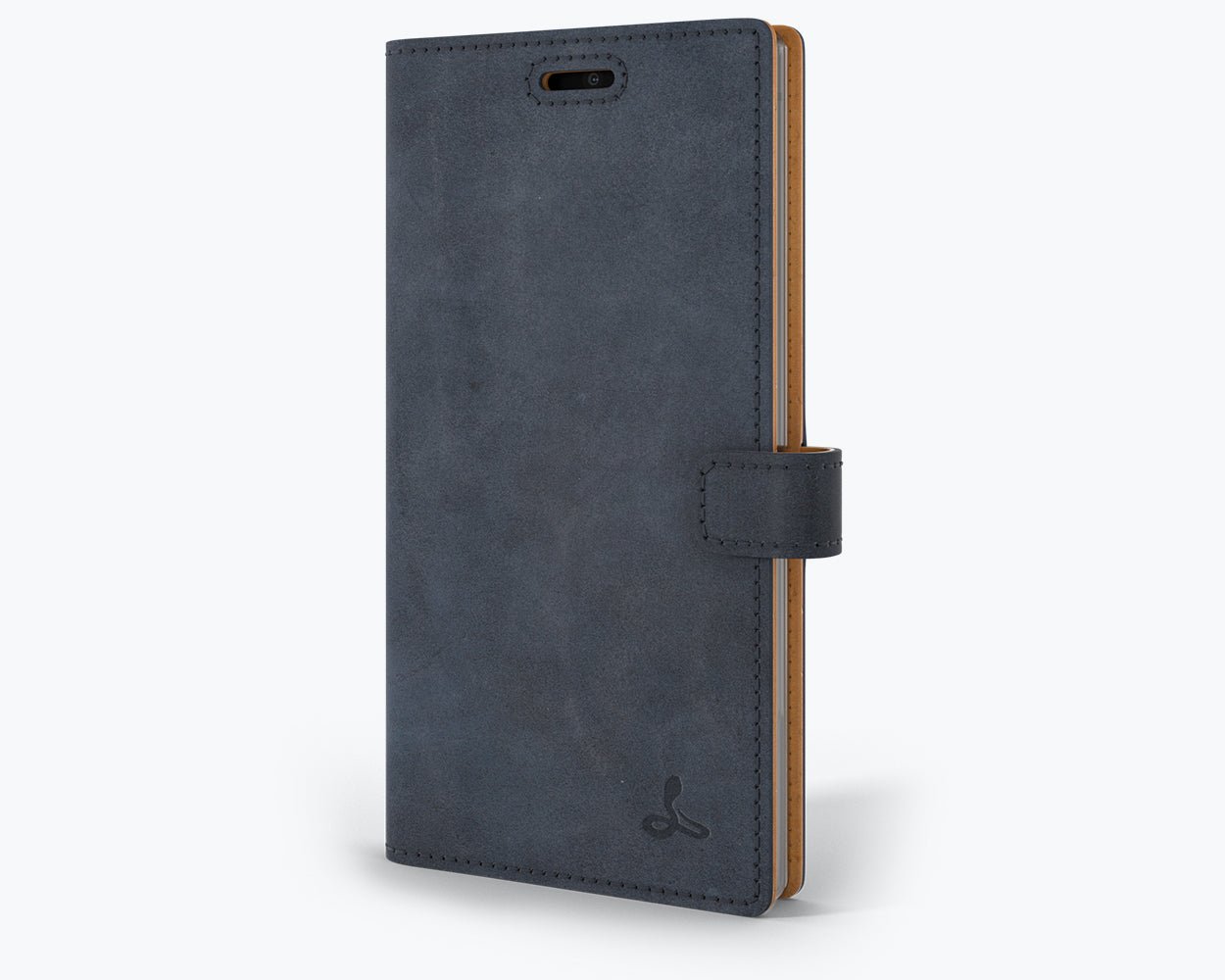 Samsung Galaxy Note 10 - Vintage Leather Wallet (Almost Perfect) Navy Samsung Galaxy Note 10 - Snakehive UK