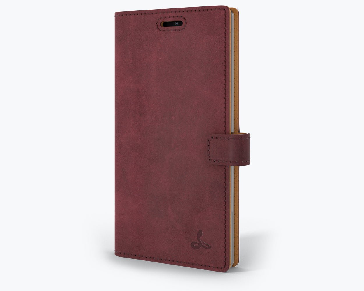 Samsung Galaxy Note 10 - Vintage Leather Wallet (Almost Perfect) Plum Samsung Galaxy Note 10 - Snakehive UK