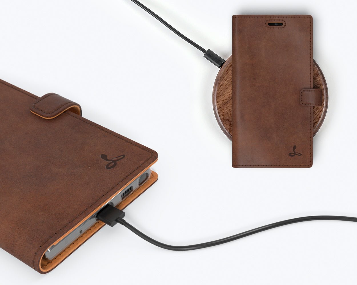 Samsung Galaxy Note 10 - Vintage Leather Wallet (Almost Perfect) Plum Samsung Galaxy Note 10 - Snakehive UK