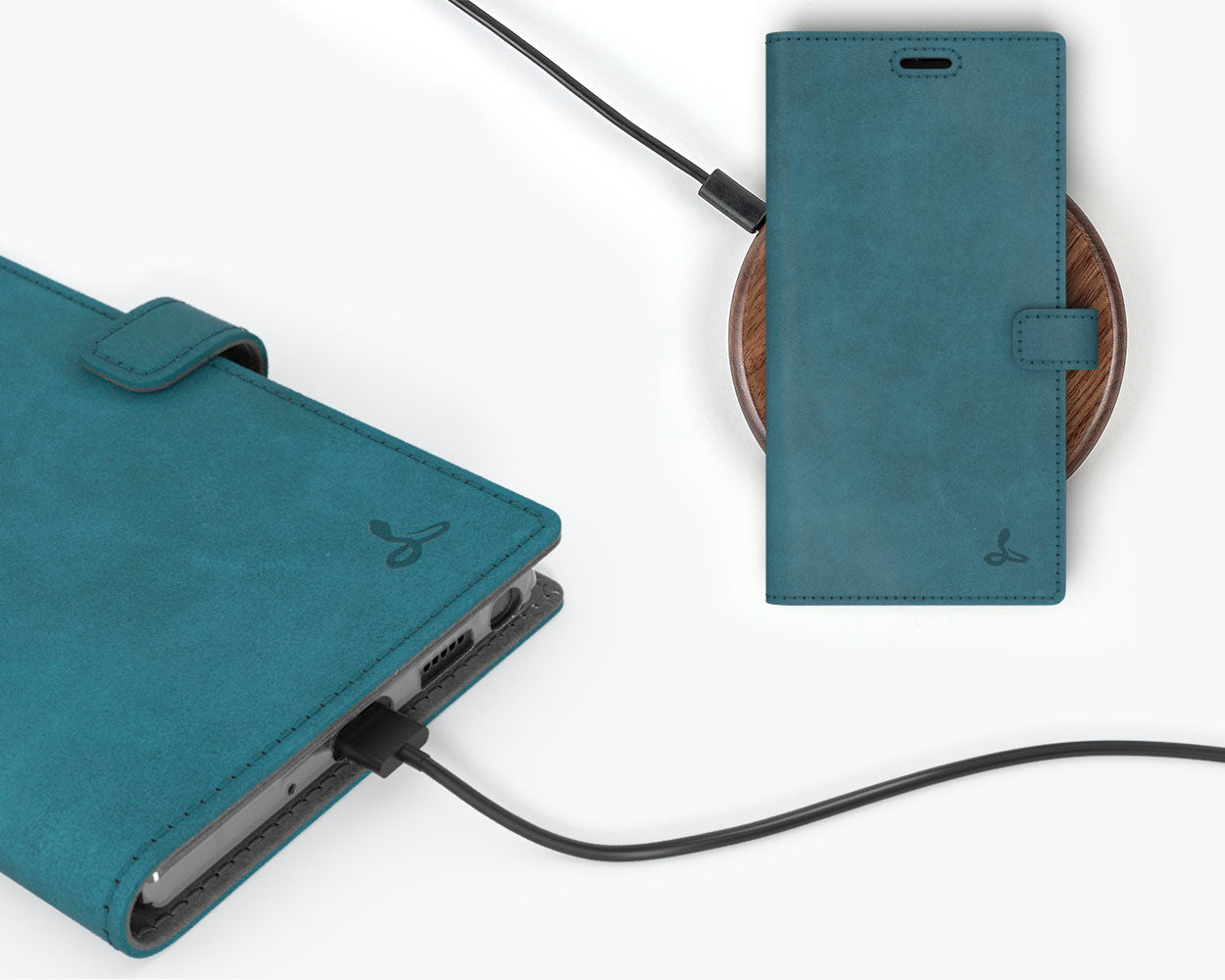 Samsung Galaxy Note 20 Ultra - Vintage Leather Wallet (Almost Perfect) Teal Samsung Galaxy Note 20 Ultra - Snakehive UK