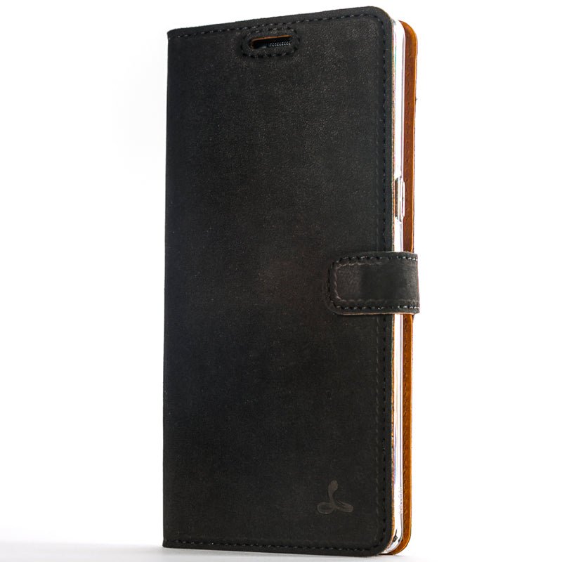 Samsung Galaxy Note 8 - Vintage Leather Wallet (Almost Perfect) Black Samsung Galaxy Note 8 - Snakehive UK