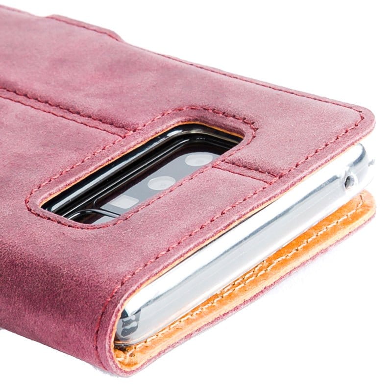 Samsung Galaxy Note 8 - Vintage Leather Wallet (Almost Perfect) Burnt Orange Samsung Galaxy Note 8 - Snakehive UK
