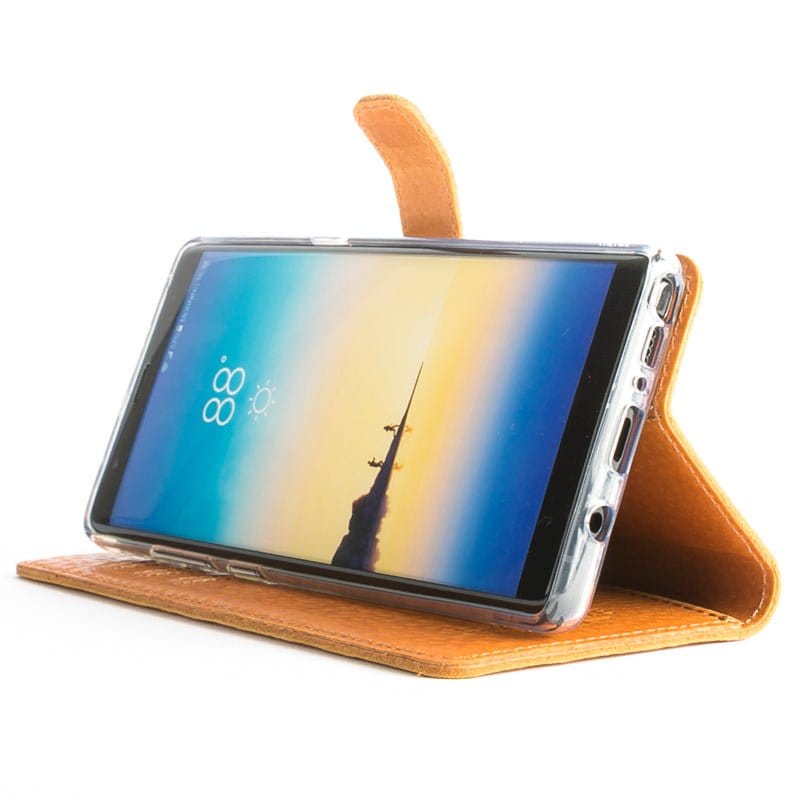 Samsung Galaxy Note 8 - Vintage Leather Wallet (Almost Perfect) Burnt Orange Samsung Galaxy Note 8 - Snakehive UK