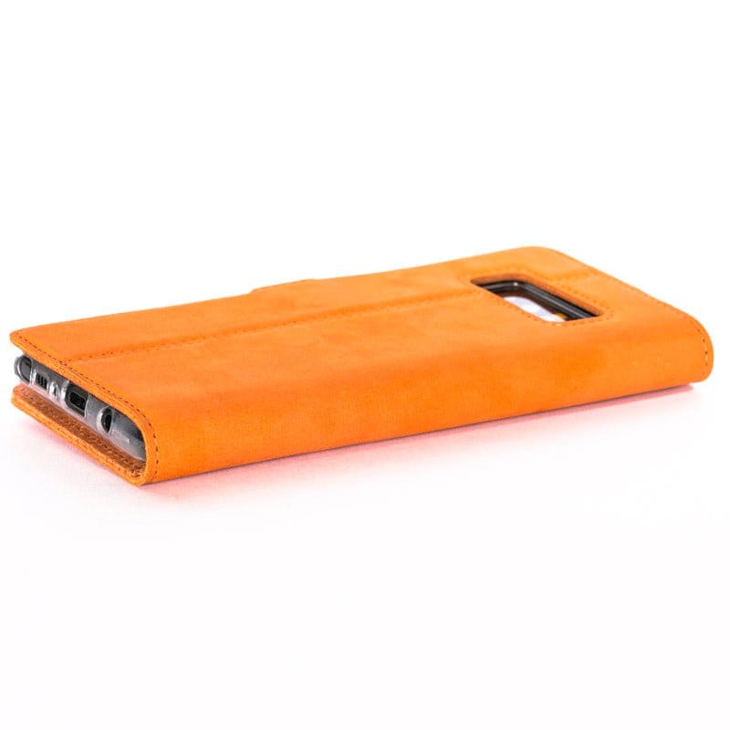 Samsung Galaxy Note 8 - Vintage Leather Wallet (Almost Perfect) Burnt Orange Samsung Galaxy Note 8 - Snakehive UK