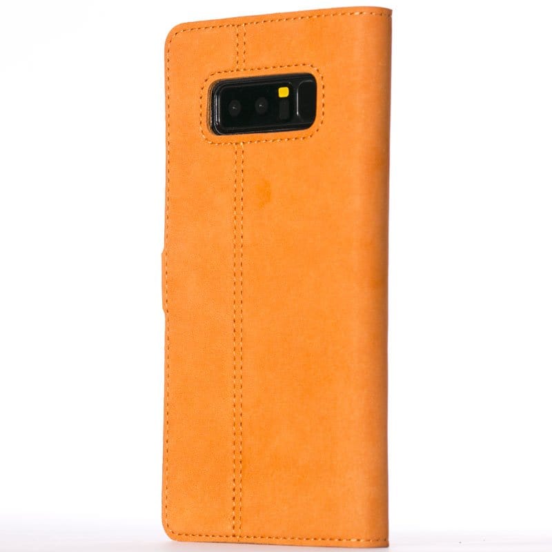 Samsung Galaxy Note 8 - Vintage Leather Wallet (Almost Perfect) Burnt Orange Samsung Galaxy Note 8 - Snakehive UK