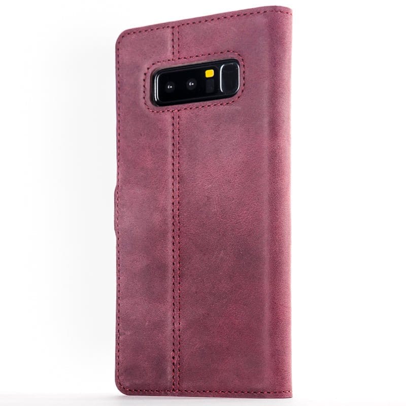 Samsung Galaxy Note 8 - Vintage Leather Wallet (Almost Perfect) Burnt Orange Samsung Galaxy Note 8 - Snakehive UK
