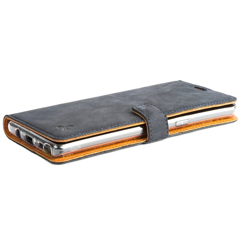 Samsung Galaxy Note 8 - Vintage Leather Wallet (Almost Perfect) Burnt Orange Samsung Galaxy Note 8 - Snakehive UK