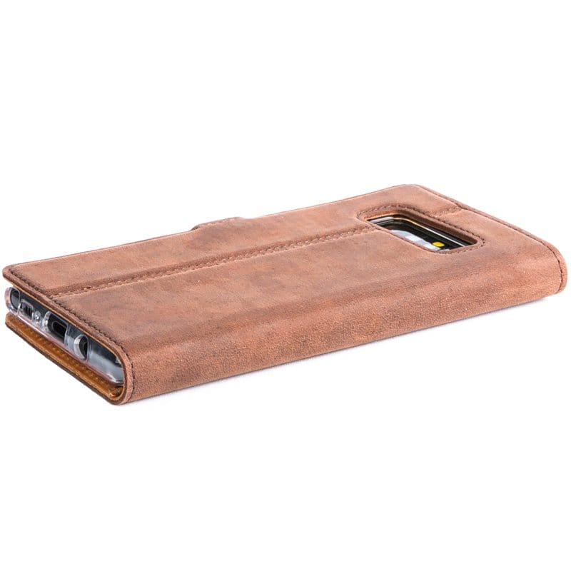 Samsung Galaxy Note 8 - Vintage Leather Wallet (Almost Perfect) Burnt Orange Samsung Galaxy Note 8 - Snakehive UK