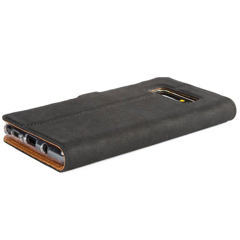 Samsung Galaxy Note 8 - Vintage Leather Wallet (Almost Perfect) Burnt Orange Samsung Galaxy Note 8 - Snakehive UK