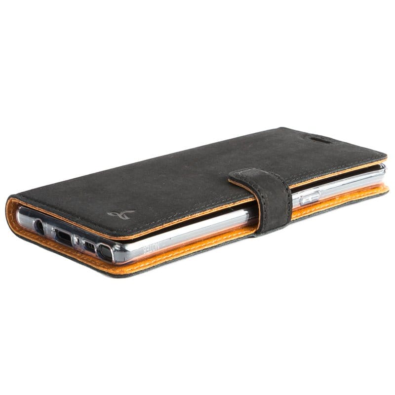 Samsung Galaxy Note 8 - Vintage Leather Wallet (Almost Perfect) Burnt Orange Samsung Galaxy Note 8 - Snakehive UK