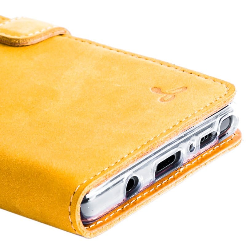 Samsung Galaxy Note 8 - Vintage Leather Wallet (Almost Perfect) Burnt Orange Samsung Galaxy Note 8 - Snakehive UK
