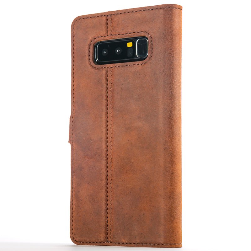 Samsung Galaxy Note 8 - Vintage Leather Wallet (Almost Perfect) Burnt Orange Samsung Galaxy Note 8 - Snakehive UK