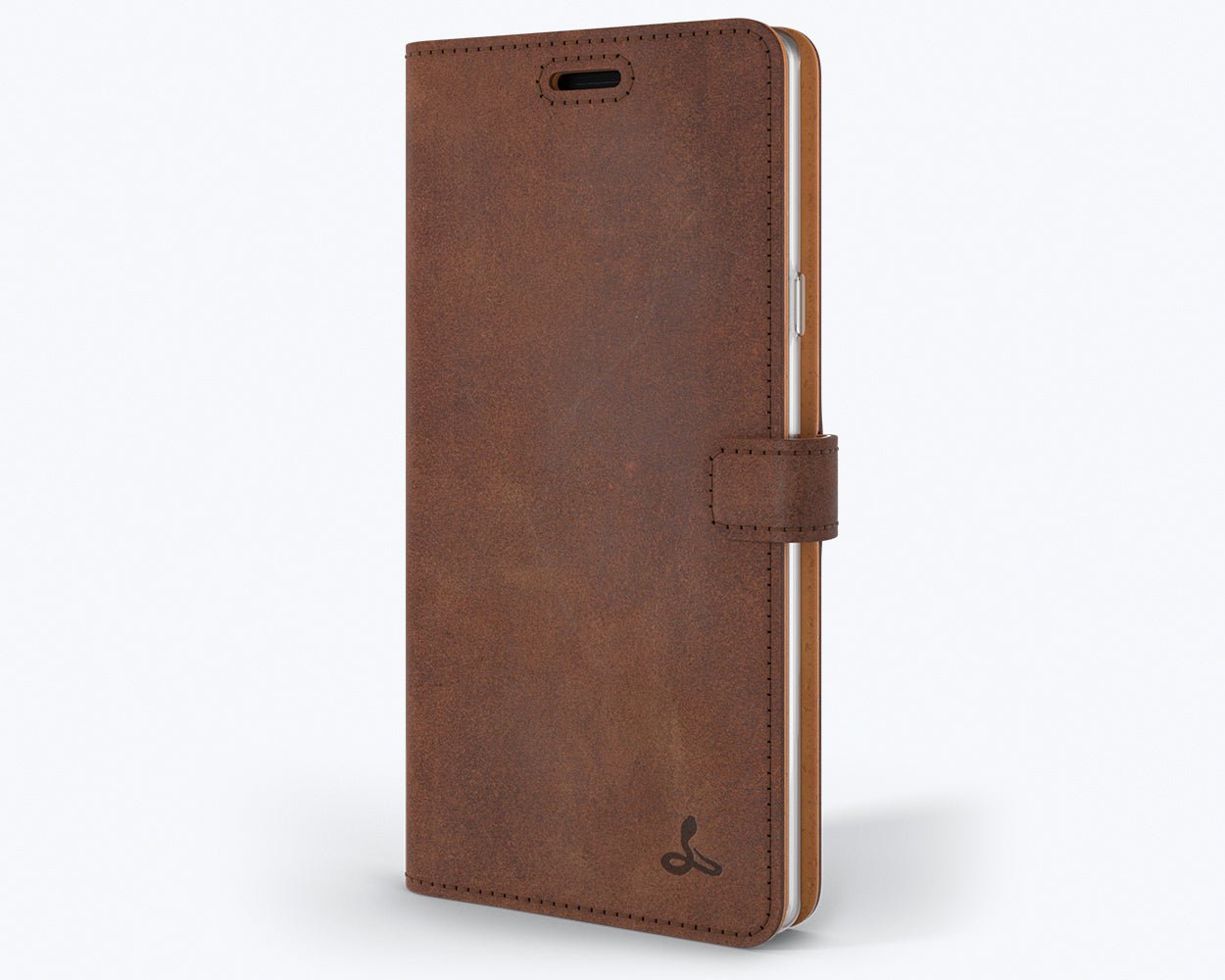 Samsung Galaxy Note 9 - Vintage Leather Wallet (Almost Perfect) Chestnut Brown Samsung Galaxy Note 9 - Snakehive UK