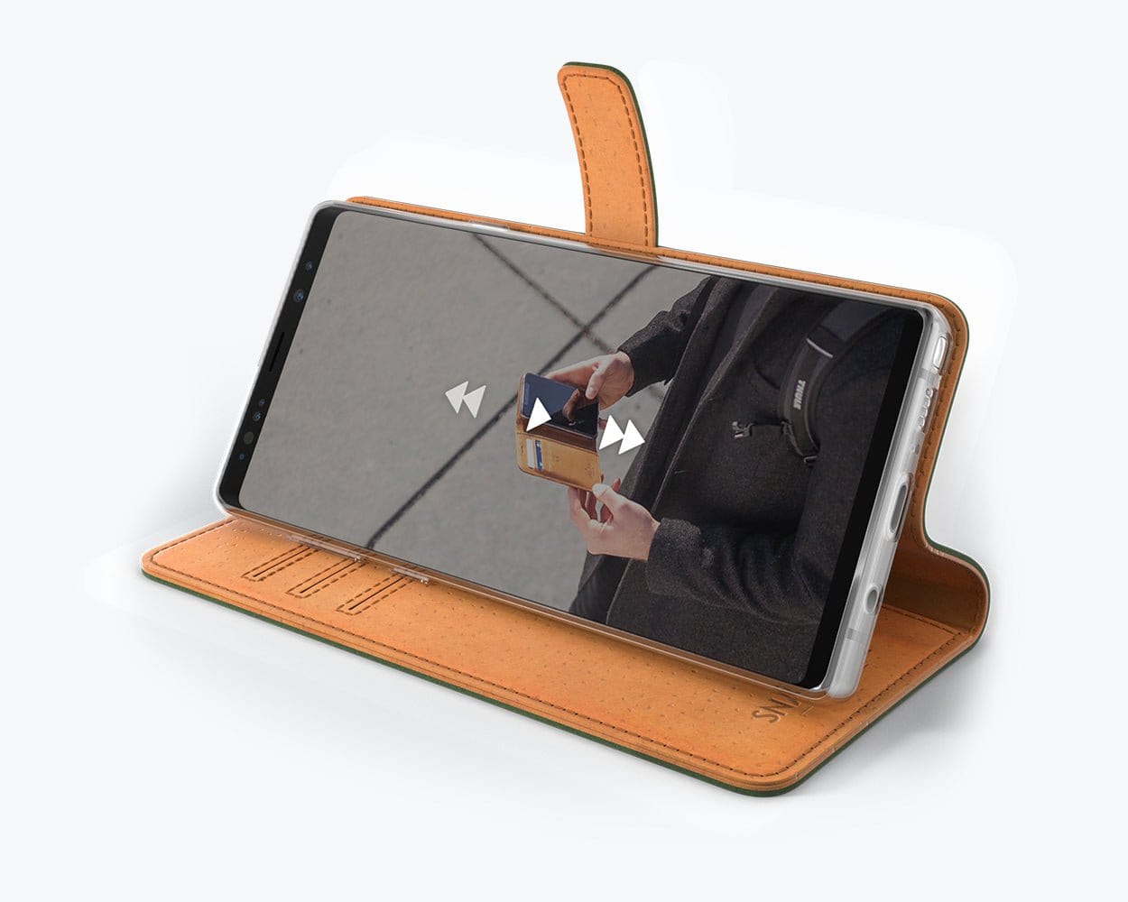 Samsung Galaxy Note 9 - Vintage Leather Wallet Plum Samsung Galaxy Note 9 - Snakehive UK