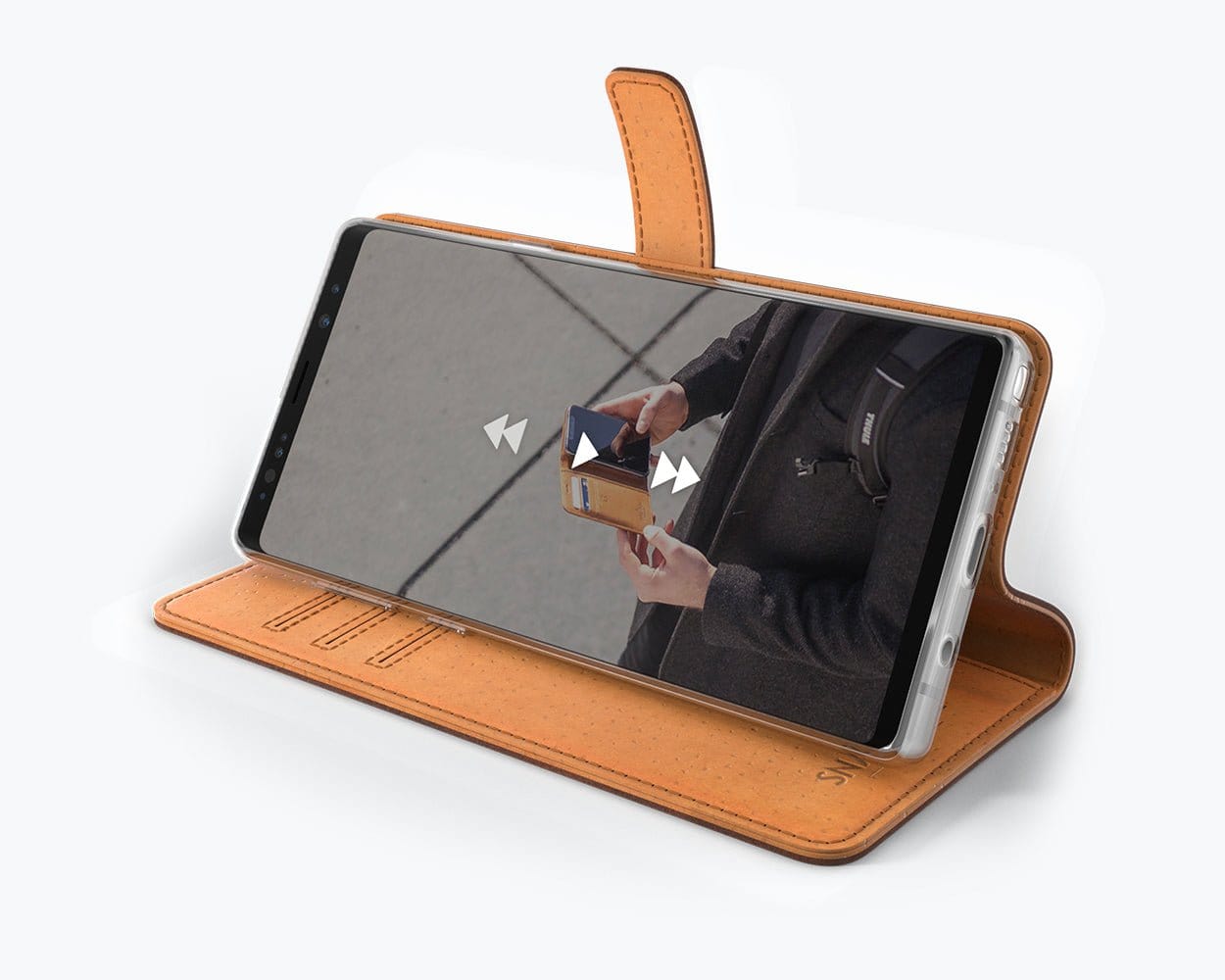 Samsung Galaxy Note 9 - Vintage Leather Wallet Plum Samsung Galaxy Note 9 - Snakehive UK