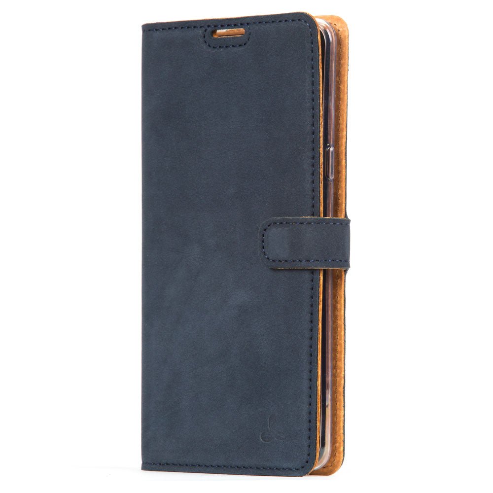 Samsung Galaxy S10 5G - Vintage Leather Wallet (Almost Perfect) Navy Samsung Galaxy S105G - Snakehive UK