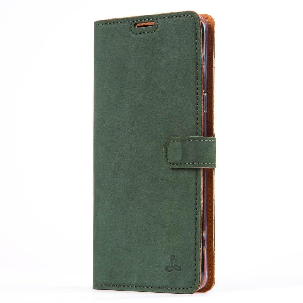 Samsung Galaxy S10 5G - Vintage Leather Wallet (Almost Perfect) Plum Samsung Galaxy S105G - Snakehive UK
