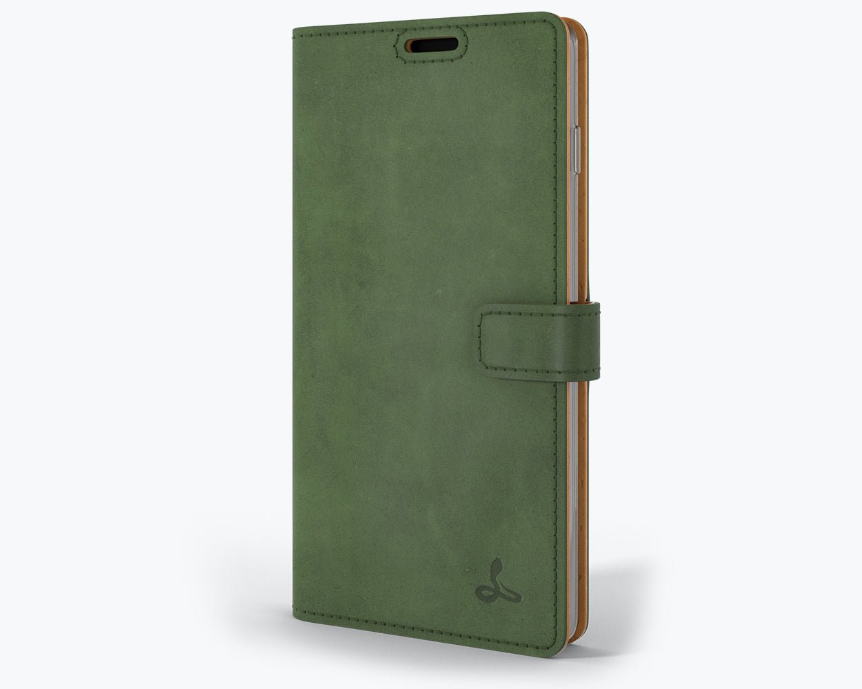 Samsung Galaxy S10 Plus - Vintage Leather Wallet (Almost Perfect) Bottle Green Samsung Galaxy S10 Plus - Snakehive UK
