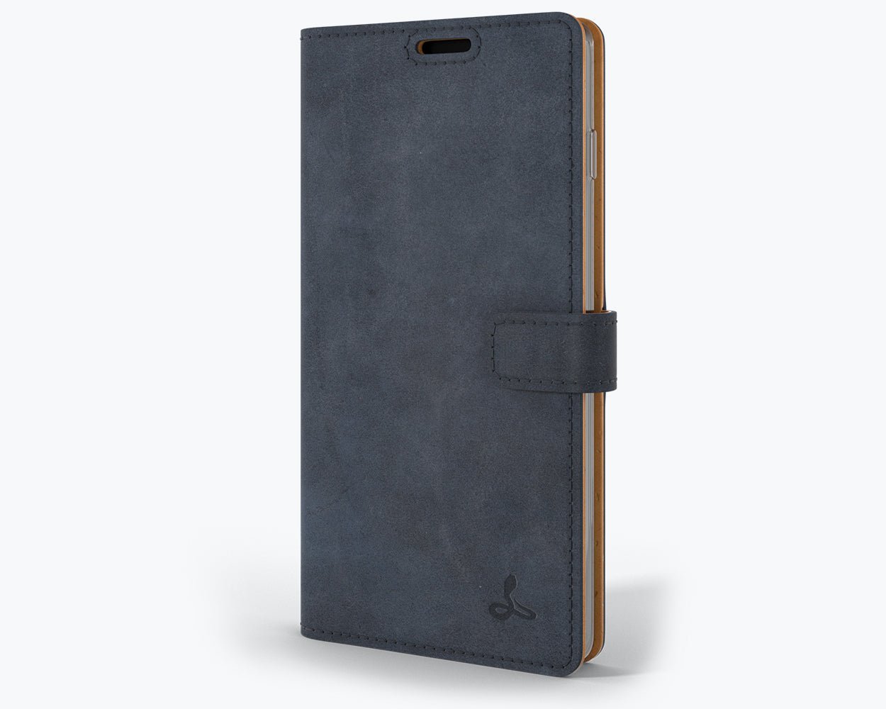 Samsung Galaxy S10 Plus - Vintage Leather Wallet Navy Samsung Galaxy S10 Plus - Snakehive UK