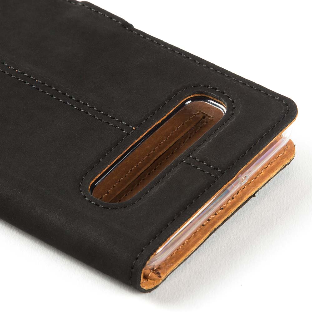 Samsung Galaxy S10 - Vintage Leather Wallet (Almost Perfect) Honey Gold Samsung Galaxy S10 - Snakehive UK