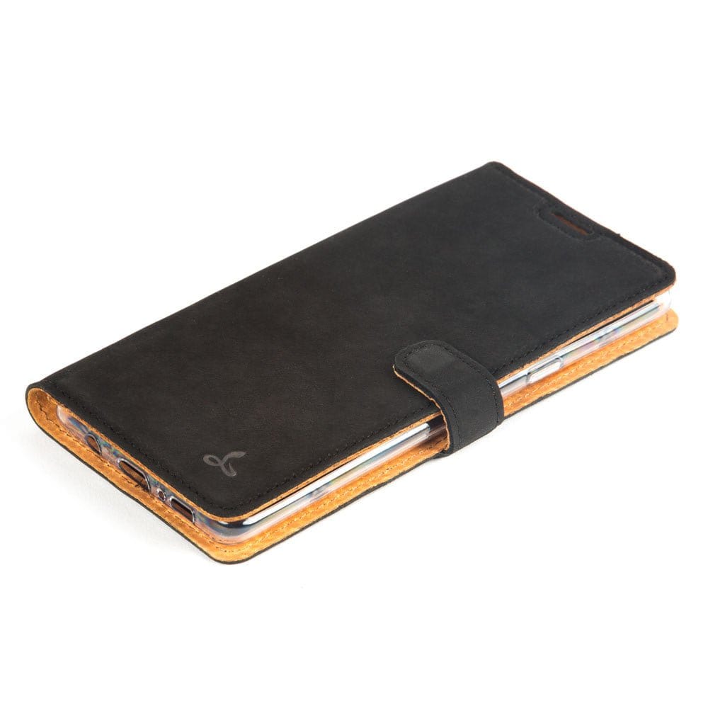 Samsung Galaxy S10 - Vintage Leather Wallet (Almost Perfect) Honey Gold Samsung Galaxy S10 - Snakehive UK