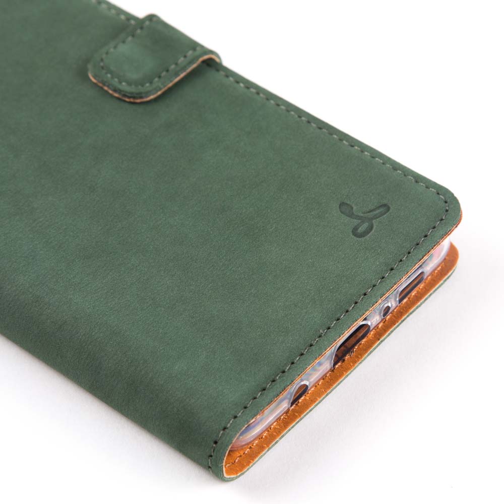 Samsung Galaxy S10 - Vintage Leather Wallet (Almost Perfect) Honey Gold Samsung Galaxy S10 - Snakehive UK