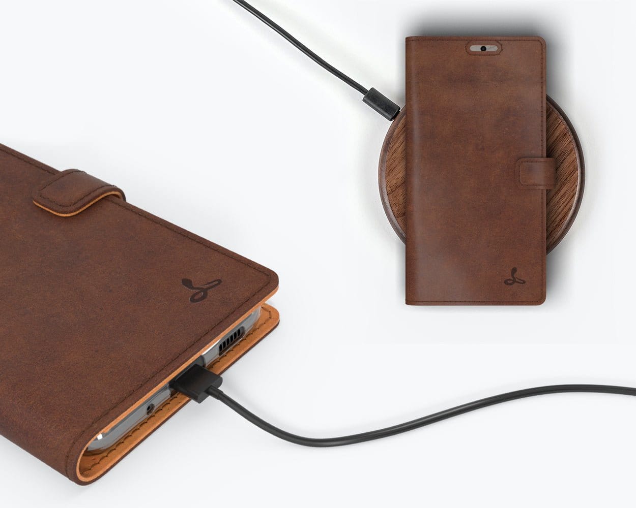 Samsung Galaxy S20 FE - Vintage Leather Wallet (Almost Perfect) Grey - Snakehive UK