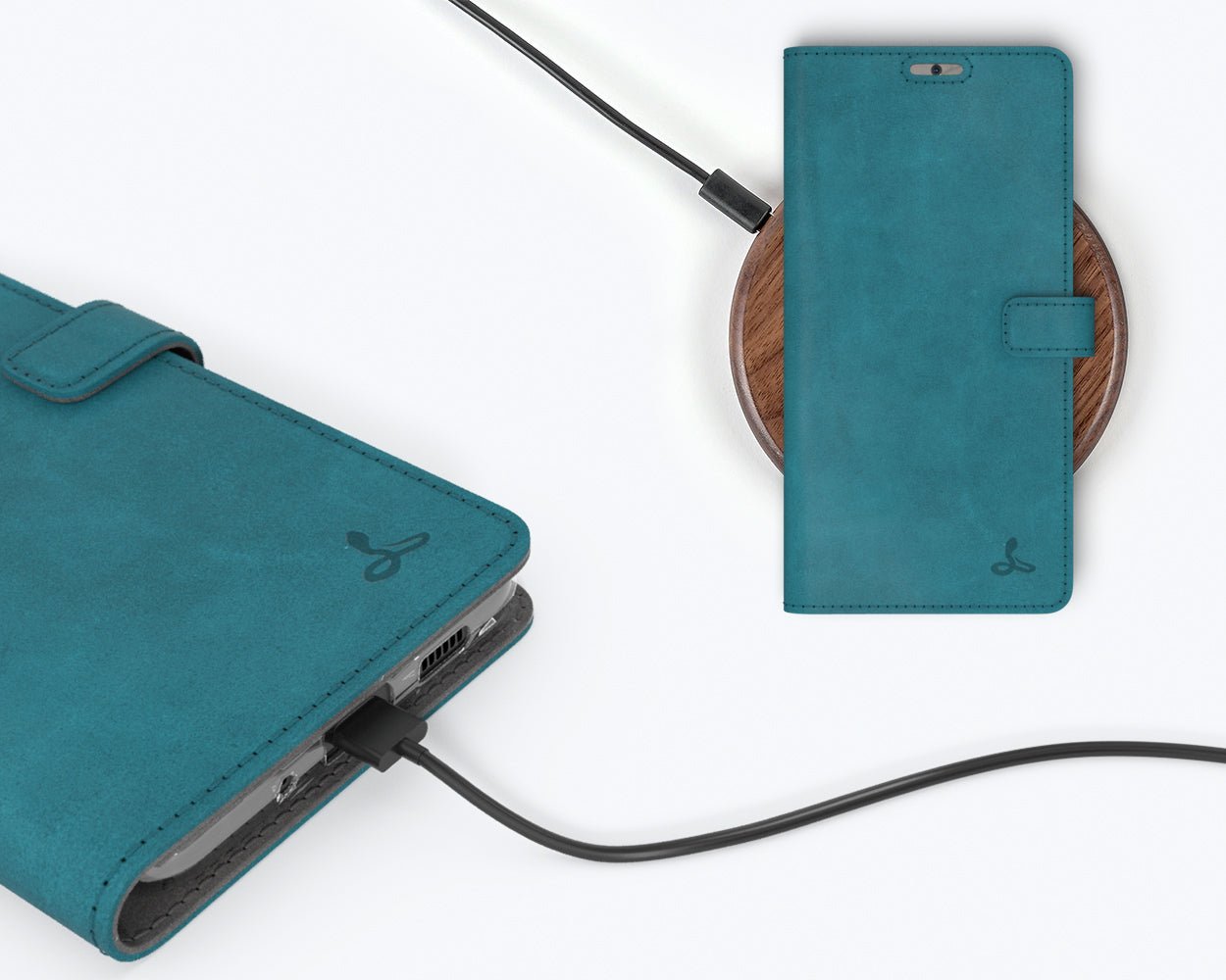 Samsung Galaxy S20 Ultra - Vintage Leather Wallet (Almost Perfect) Teal Samsung Galaxy S20 Ultra - Snakehive UK