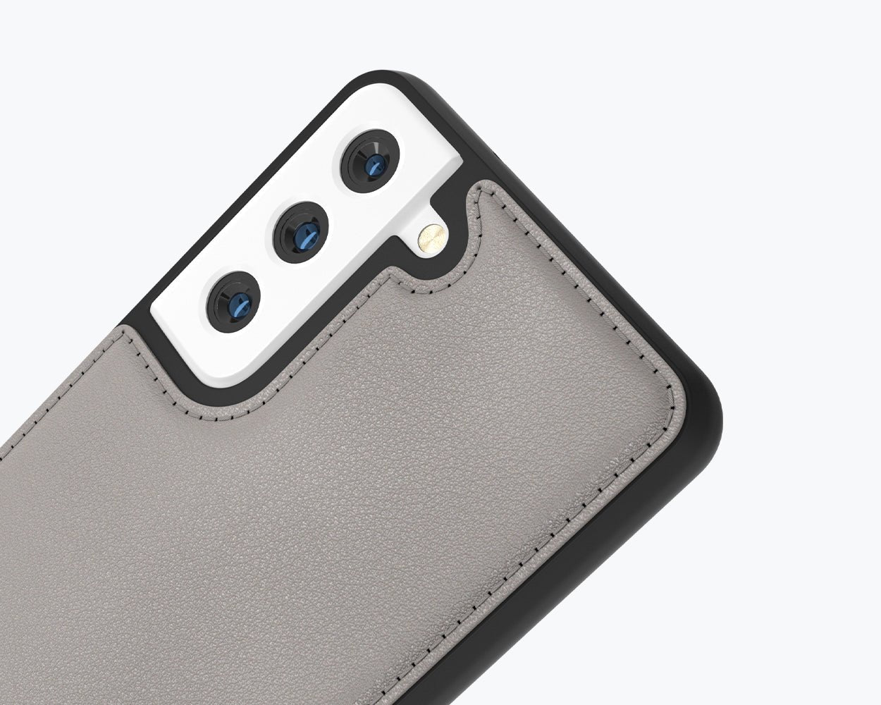 Samsung Galaxy S21 FE - Metro Leather Case Pebble Grey Samsung Galaxy S21FE - Snakehive UK