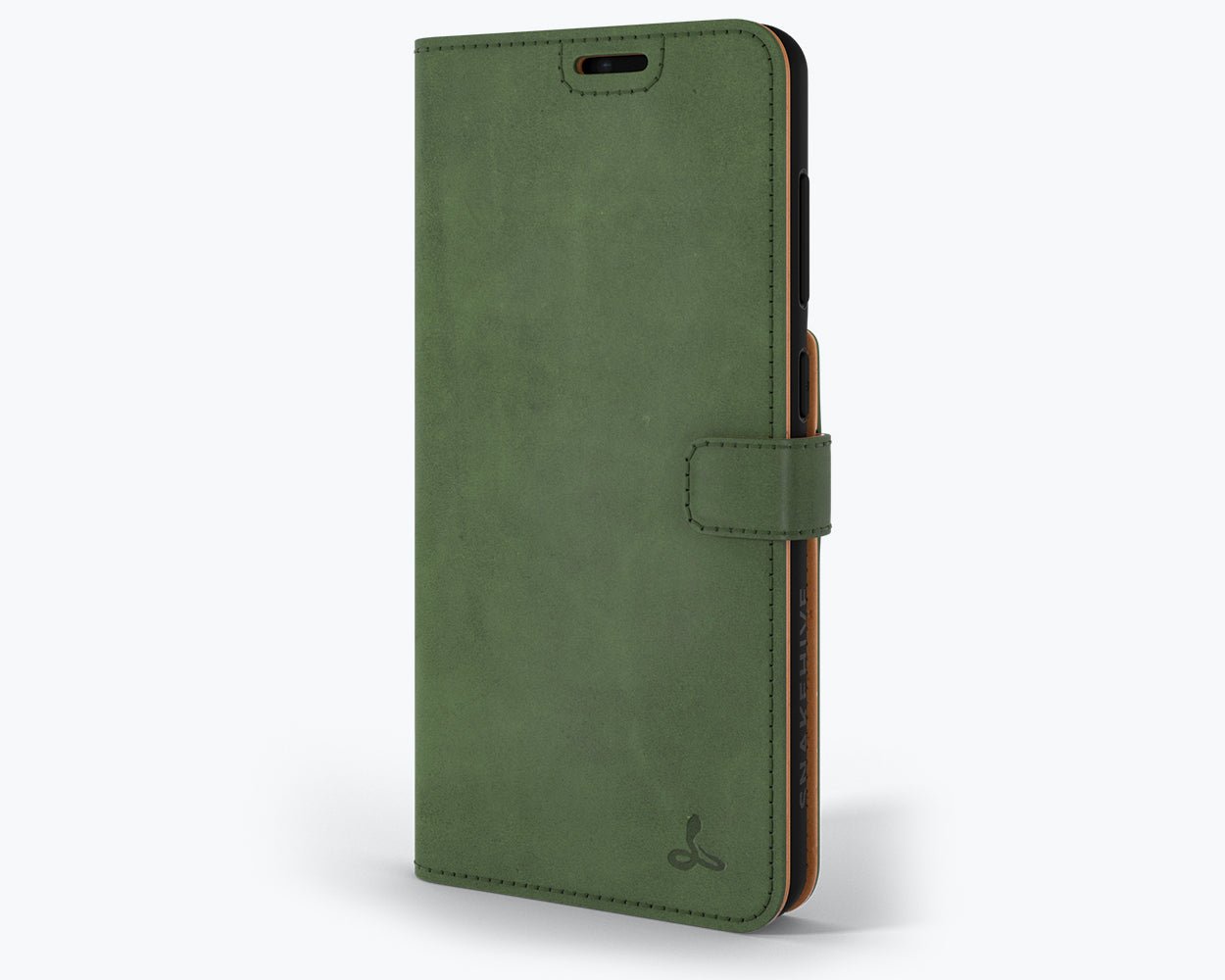 Samsung Galaxy S21 FE - Vintage Leather Wallet (Almost Perfect) Bottle Green Samsung Galaxy S21 FE - Snakehive UK