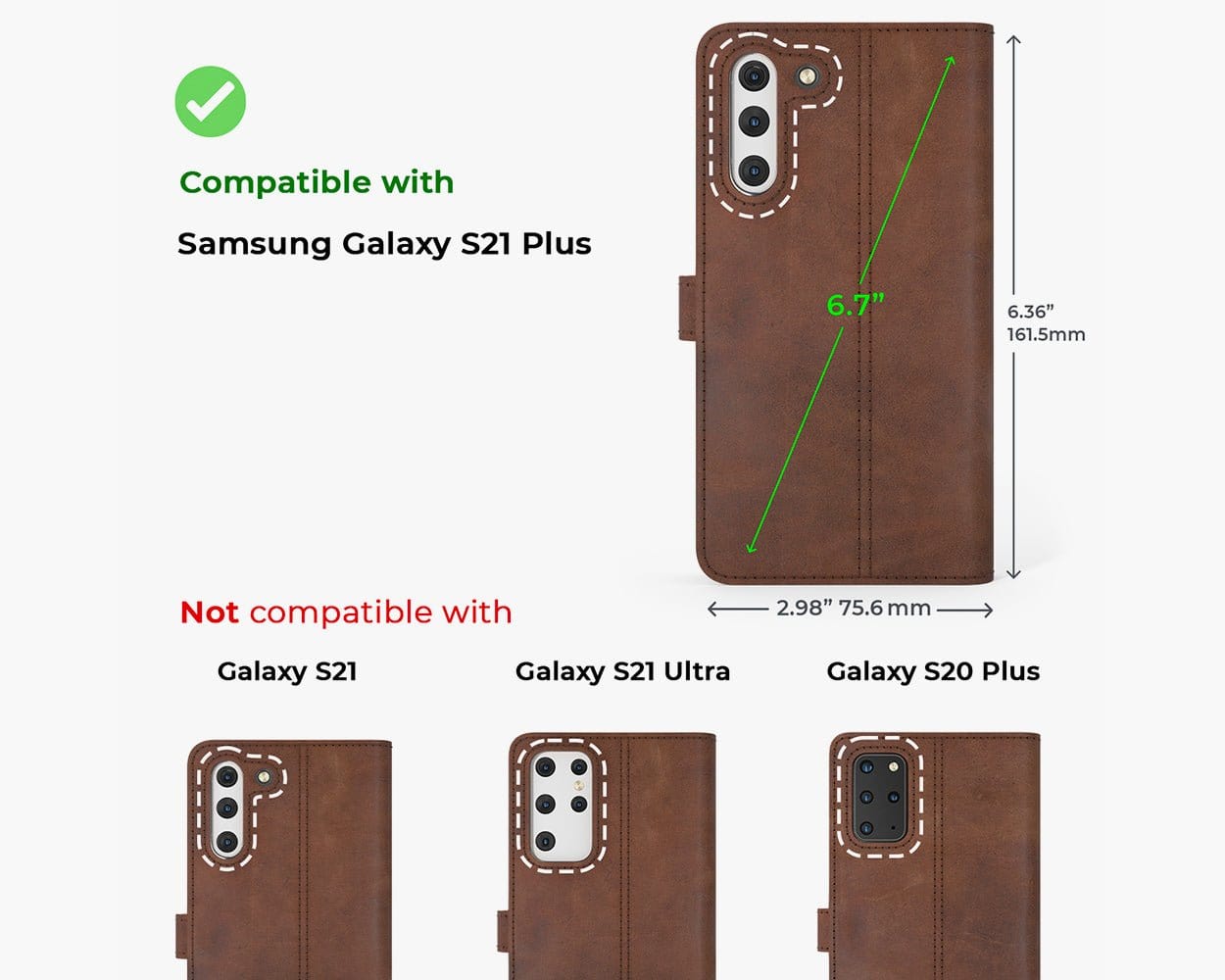 Samsung Galaxy S21 Plus - Vintage Leather Wallet Bottle Green Samsung Galaxy S21 Plus - Snakehive UK