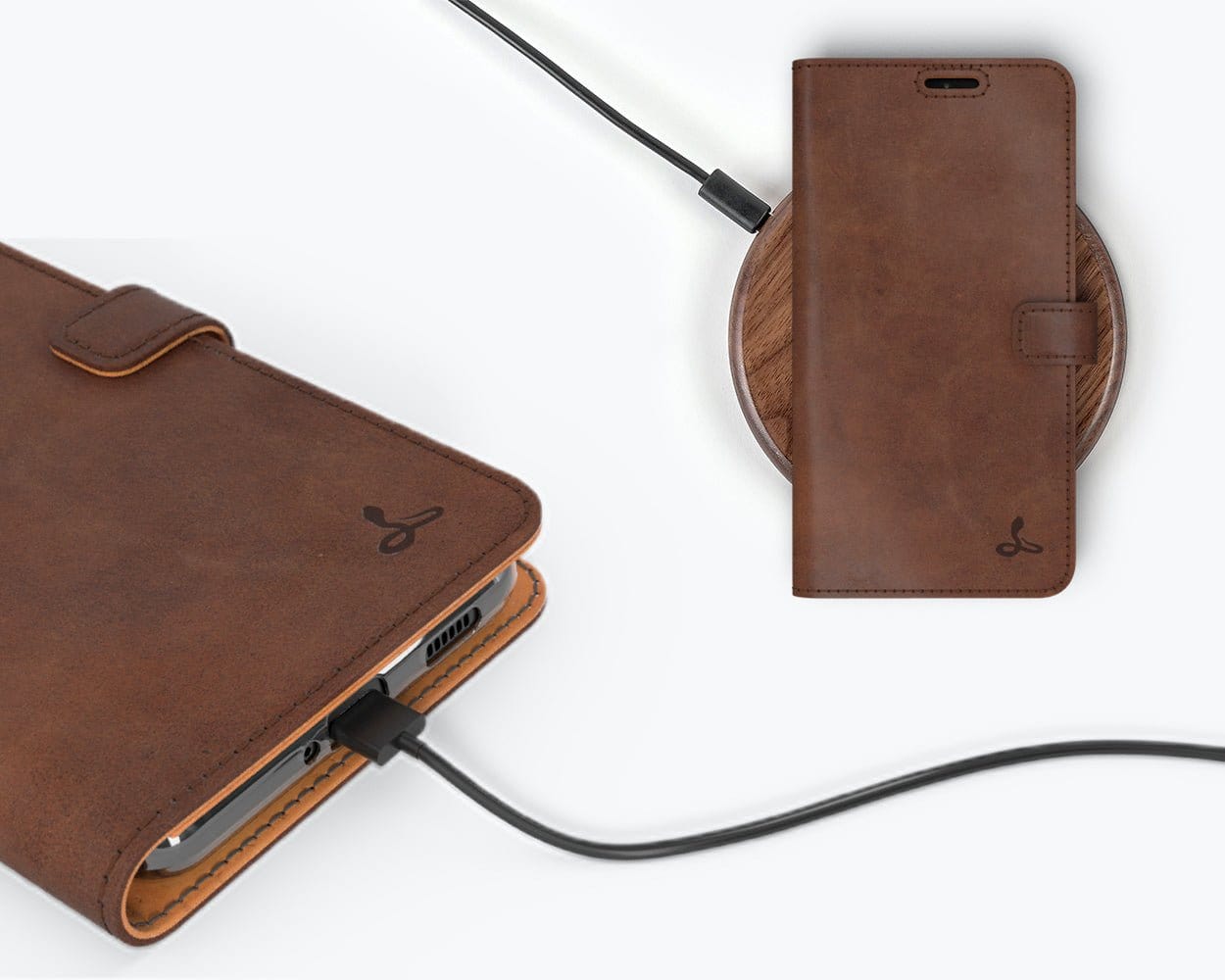 Samsung Galaxy S21 Ultra - Vintage Leather Wallet Grey Samsung Galaxy S21 Ultra - Snakehive UK