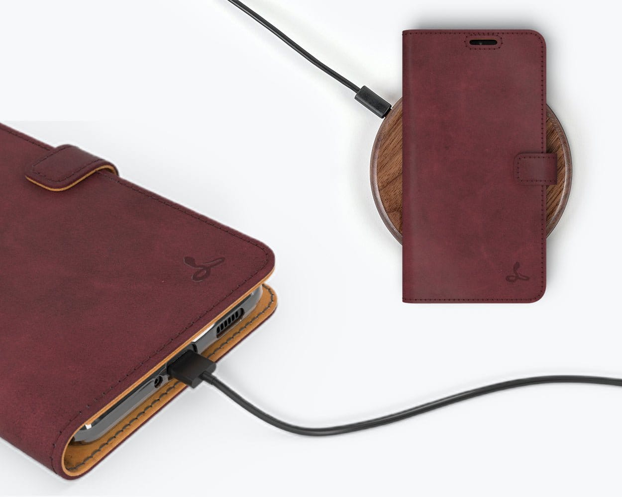 Samsung Galaxy S21 Ultra - Vintage Leather Wallet Grey Samsung Galaxy S21 Ultra - Snakehive UK