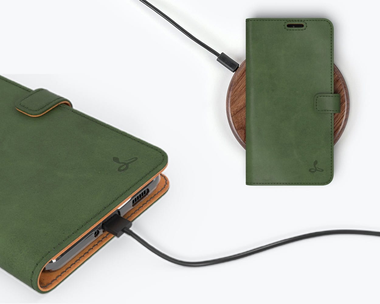 Samsung Galaxy S21 Ultra - Vintage Leather Wallet Grey Samsung Galaxy S21 Ultra - Snakehive UK