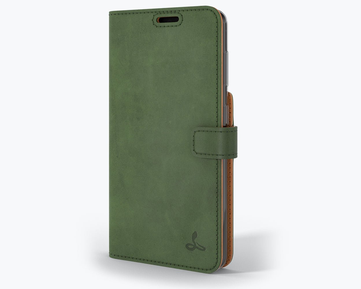 Samsung Galaxy S21 - Vintage Leather Wallet (Almost Perfect) Bottle Green Samsung Galaxy S21 - Snakehive UK