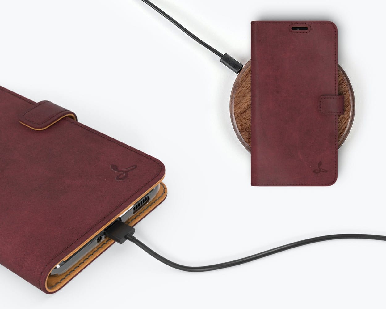 Samsung Galaxy S21 - Vintage Leather Wallet (Almost Perfect) Grey Samsung Galaxy S21 - Snakehive UK