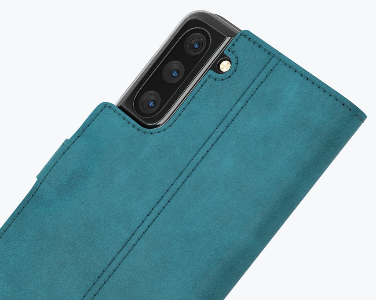 Samsung Galaxy S21 - Vintage Leather Wallet (Almost Perfect) Grey Samsung Galaxy S21 - Snakehive UK