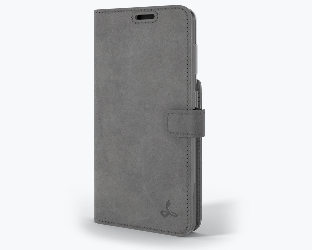 Samsung Galaxy S21 - Vintage Leather Wallet (Almost Perfect) Grey Samsung Galaxy S21 - Snakehive UK